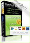 Marknadsföring komplett Silver: grafisk profil, profilprogram, hemsida, folder m.m. Från 45.500