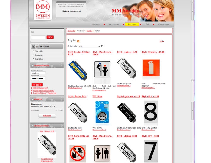 Dynamisk e-handelslösning / webbshop till Grossist  företag av LimeTree Prodcution